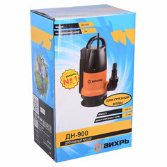 Насос дренажный Вихрь ДН-900 для грязной воды 258 л/мин (68/2/3) - фото 5