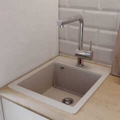 Мойка для кухни Granula Standard 50х42х19 см врезная кварц бежевая - фото 3