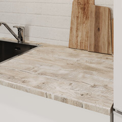 Столешница дуб аляска 3000х600х38 мм ДСП - фото 2