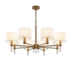 Люстра подвесная Freya Lino E14 320 Вт 21,3 кв.м (FR5186PL-08BS) - фото 1