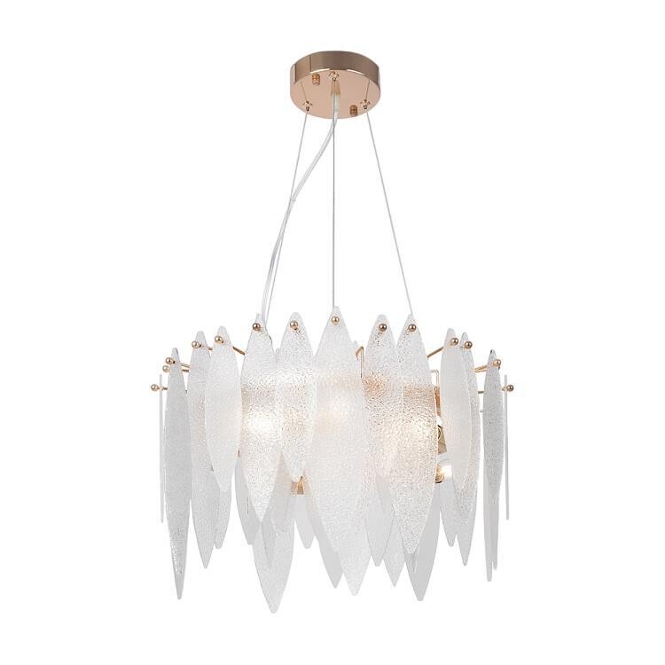 Изображение товара Люстра декоративная подвесная Freya Lucrecia 5 ламп золото стекло классика