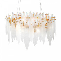 Люстра подвесная Freya Lucrecia E14 480 Вт 32 кв.м (FR5217PL-08FG) - фото 4