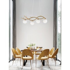 Люстра подвесная Freya Rosella E27 240 Вт 16 кв.м (FR8014PL-04BS) - фото 5