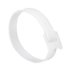 Хомут-липучка для крепления кабеля EKF PROxima 14х310 мм полиамидный белый (20 шт.) (hlct-3-w) - фото 1