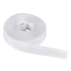 Хомут-липучка для крепления кабеля EKF PROxima 20 мм 5 м полиамидный белый (hlft-2-w) - фото 3