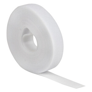 Хомут-липучка для крепления кабеля EKF PROxima 20 мм 5 м полиамидный белый (hlft-2-w)