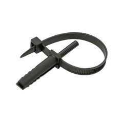 Стяжка кабельная EKF PROxima 150х7 мм с дюбелем полиамидная черная (50 шт.) (plc-nst-7.2x150b) - фото 3