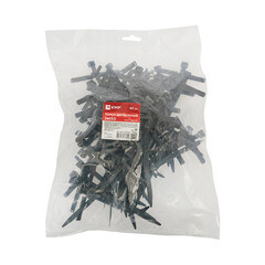 Стяжка кабельная EKF PROxima 150х7 мм с дюбелем полиамидная черная (50 шт.) (plc-nst-7.2x150b) - фото 2