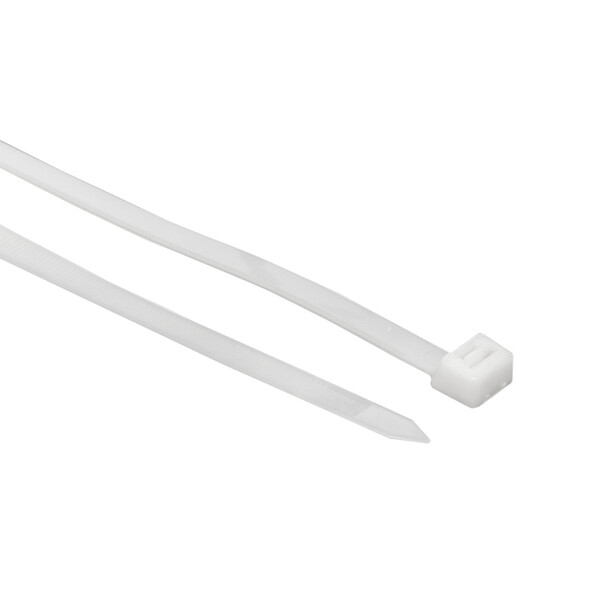 Стяжка кабельная EKF Basic 400х7,2 мм нейлоновая белая (100 шт.) (plc-c ...
