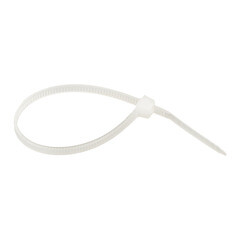 Стяжка кабельная EKF Basic 120х2,5 мм нейлоновая белая (100 шт.) (plc-c-2.5x120) - фото 1