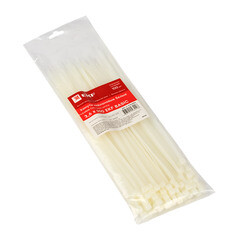 Стяжка кабельная EKF Basic 250х3,6 мм нейлоновая белая (100 шт.) (plc-c-3.6x250) - фото 2