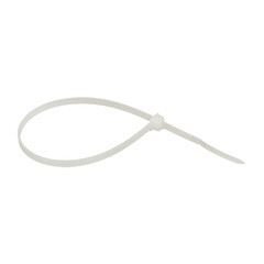 Стяжка кабельная EKF Basic 200х3,6 мм нейлоновая белая (100 шт.) (plc-c-3.6x200) - фото 1