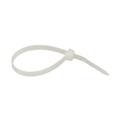 Стяжка кабельная EKF Basic 150х4,8 мм нейлоновая белая (100 шт.) (plc-c-4.8x150) - фото 1