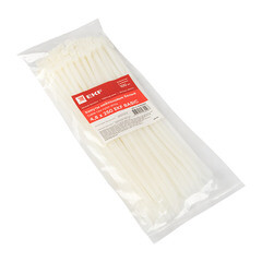 Стяжка кабельная EKF Basic 250х4,8 мм нейлоновая белая (100 шт.) (plc-c-4.8x250) - фото 2