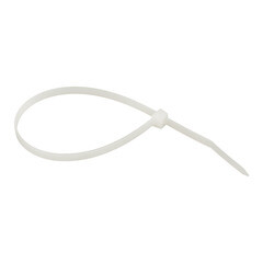 Изображение товара Стяжка кабельная EKF Basic 250х4,8 мм нейлоновая белая (100 шт.) (plc-c-4.8x250)