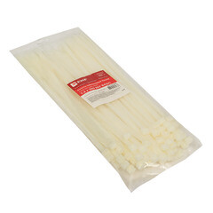 Стяжка кабельная EKF Basic 350х7,2 мм нейлоновая белая (100 шт.) (plc-c-7.2x350) - фото 2