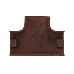 Тройник для кабель-канала EKF 16х16 мм темное дерево (4 шт.) (tchd-16-16x4) - фото 2