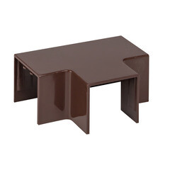 Тройник для кабель-канала EKF 25х25 мм темное дерево (4 шт.) (tchd-25-25x4)