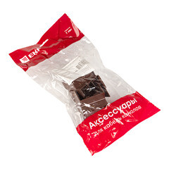 Угол внутренний для кабель-канала EKF 40х25 мм темное дерево (4 шт.) (ibd-40-25x4) - фото 3