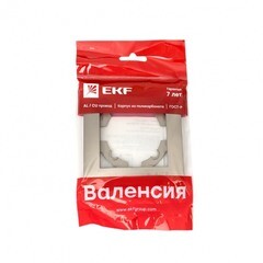 Рамка EKF Валенсия одноместная бежевая (EWM-G-301-40) - фото 2