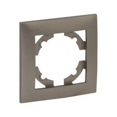 Рамка EKF Валенсия одноместная бежевая (EWM-G-301-40) - фото 1