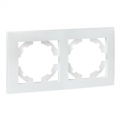 Изображение товара Рамка EKF Валенсия двухместная жемчуг (EWM-G-302-50)