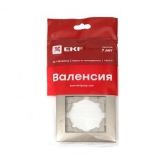 Рамка EKF Валенсия двухместная бежевая (EWM-G-302-40) - фото 2