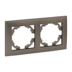Изображение товара Рамка EKF Валенсия двухместная бежевая (EWM-G-302-40)