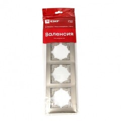 Рамка EKF Валенсия четырехместная бежевая (EWM-G-304-40) - фото 2
