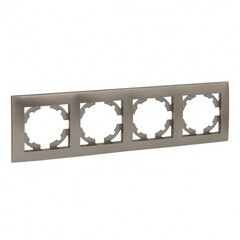 Изображение товара Рамка EKF Валенсия четырехместная бежевая (EWM-G-304-40)