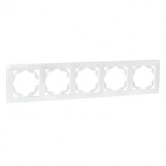 Рамка EKF Валенсия пятиместная жемчуг (EWM-G-305-50) - фото 1