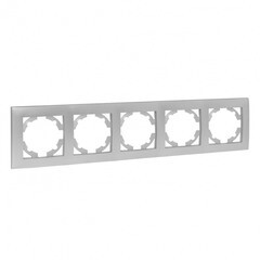 Изображение товара Рамка EKF Валенсия пятиместная сталь (EWM-G-305-30)
