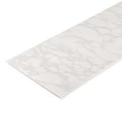 Панель ПВХ 250х2700х8 мм Nordside офсет серебристый лед 0,675 кв.м - фото 1