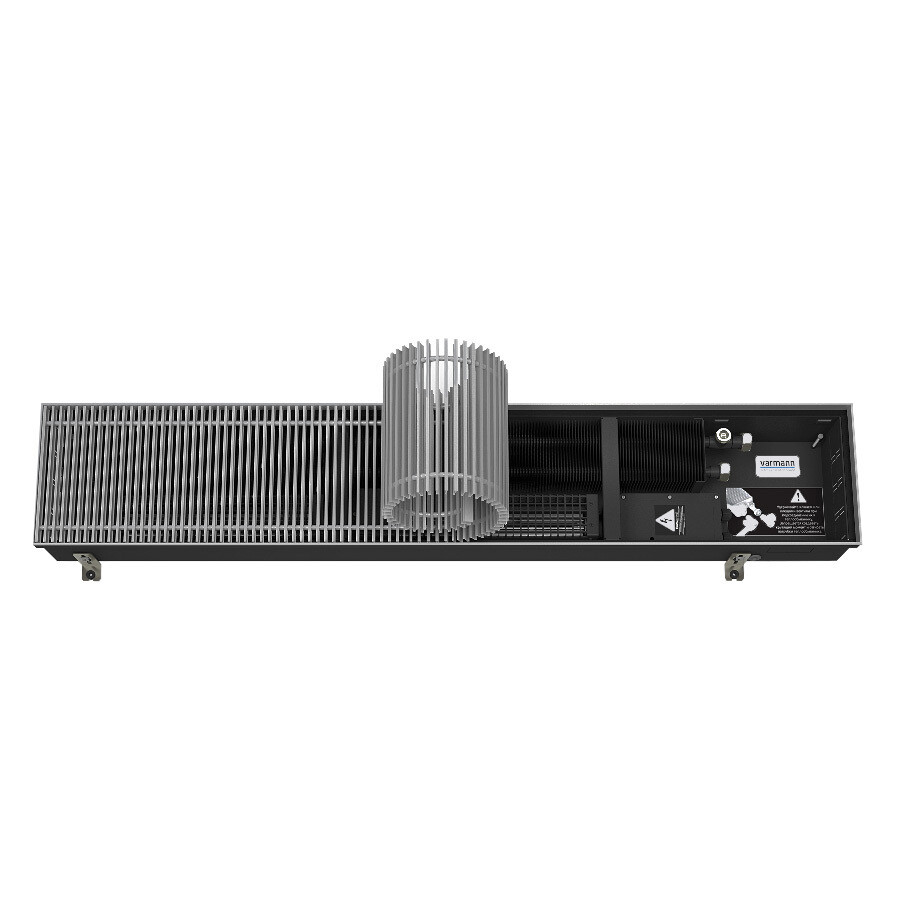 Изображение товара Конвектор внутрипольный Varmann Qtherm с 1 теплообменником 800х230х110 мм боковое подключение