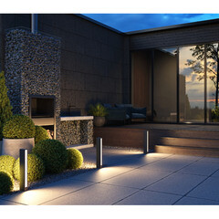 Светильник светодиодный садово-парковый Outdoor Hof графит 600 мм 3000К 12 Вт IP54 (O422FL-L12GF) - фото 3