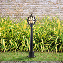 Светильник садово-парковый Outdoor Via золото антик 1045 мм E27 60 Вт IP44 (O023FL-01G) - фото 2