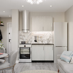 Фасад для шкафа бетонный камень 446х716х18 мм - фото 6