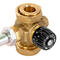 Насосная группа Stout 1 ВР(г) х 1 1/2 НР(ш) с термостатическим смесительным клапаном без насоса (SDG-0002-002501) - фото 6