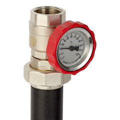 Насосная группа Rommer 1 ВР(г) х 1 1/4 НР(ш) с термостатическим смесительным клапаном без насоса (RDG-0002-012503) - фото 2