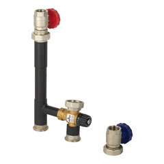 Насосная группа Rommer 1 ВР(г) х 1 1/4 НР(ш) с термостатическим смесительным клапаном без насоса (RDG-0002-012503) - фото 5