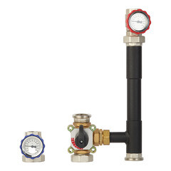 Насосная группа Rommer 1 ВР(г) х 1 1/4 НР(ш) с трехходовым приводным смесителем без насоса (RDG-0003-012501) - фото 1