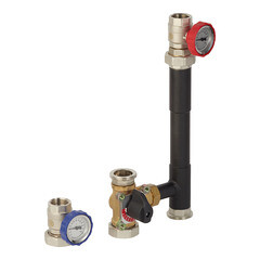 Насосная группа Rommer 1 ВР(г) х 1 1/4 НР(ш) с трехходовым приводным смесителем без насоса (RDG-0003-012501) - фото 2