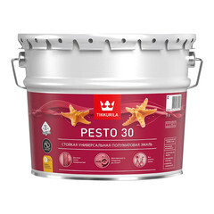 Изображение товара Эмаль алкидная Tikkurila/Tikkivala Pesto 30 база С полуматовая 9 л