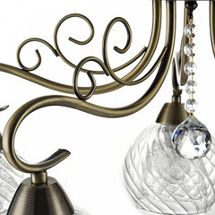 Люстра потолочная Freya Nella E14 200 Вт 13 кв.м (FR2662-PL-05-BZ) - фото 3