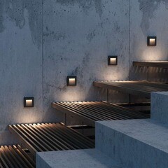 Светильник светодиодный садово-парковый настенный Outdoor Arca черный 3000К 3 Вт IP65 (O038-L3B) - фото 2