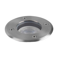 Светильник тротуарный встраиваемый Outdoor Tubo серебро GU10 35 Вт IP65 (O043DL-01S) - фото 4