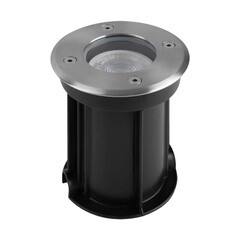 Светильник тротуарный встраиваемый Outdoor Tubo серебро GU10 35 Вт IP65 (O043DL-01S) - фото 1