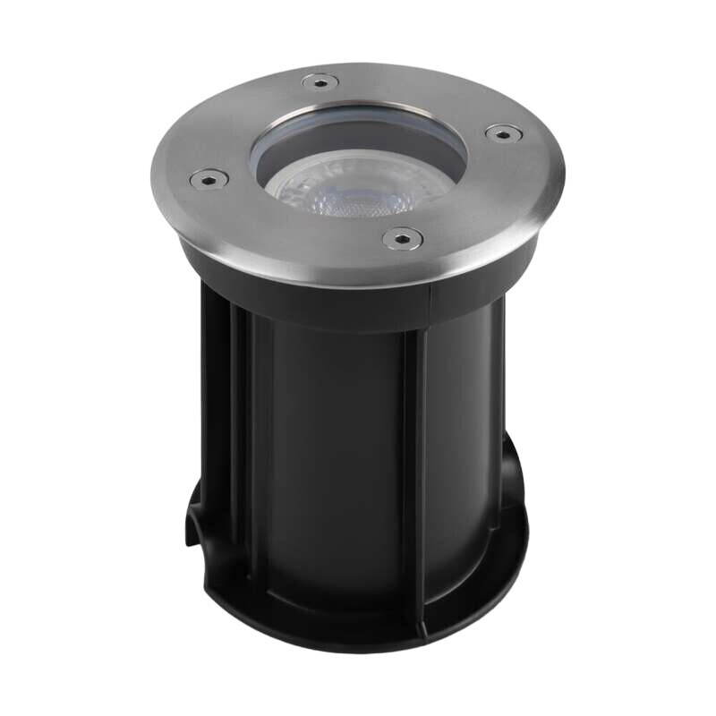 Изображение товара Встраиваемый тротуарный светильник Outdoor Tubo серебро IP65 35 Вт GU10