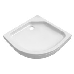 Изображение товара Поддон Triton акриловый 80х80х17 см полукруг белый низкий (Щ0000038720)