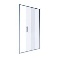 Душевая дверь Alex Baitler стекло прозрачное 120х200 см профиль сатин 6 мм раздвижная (AB61C120) - фото 1